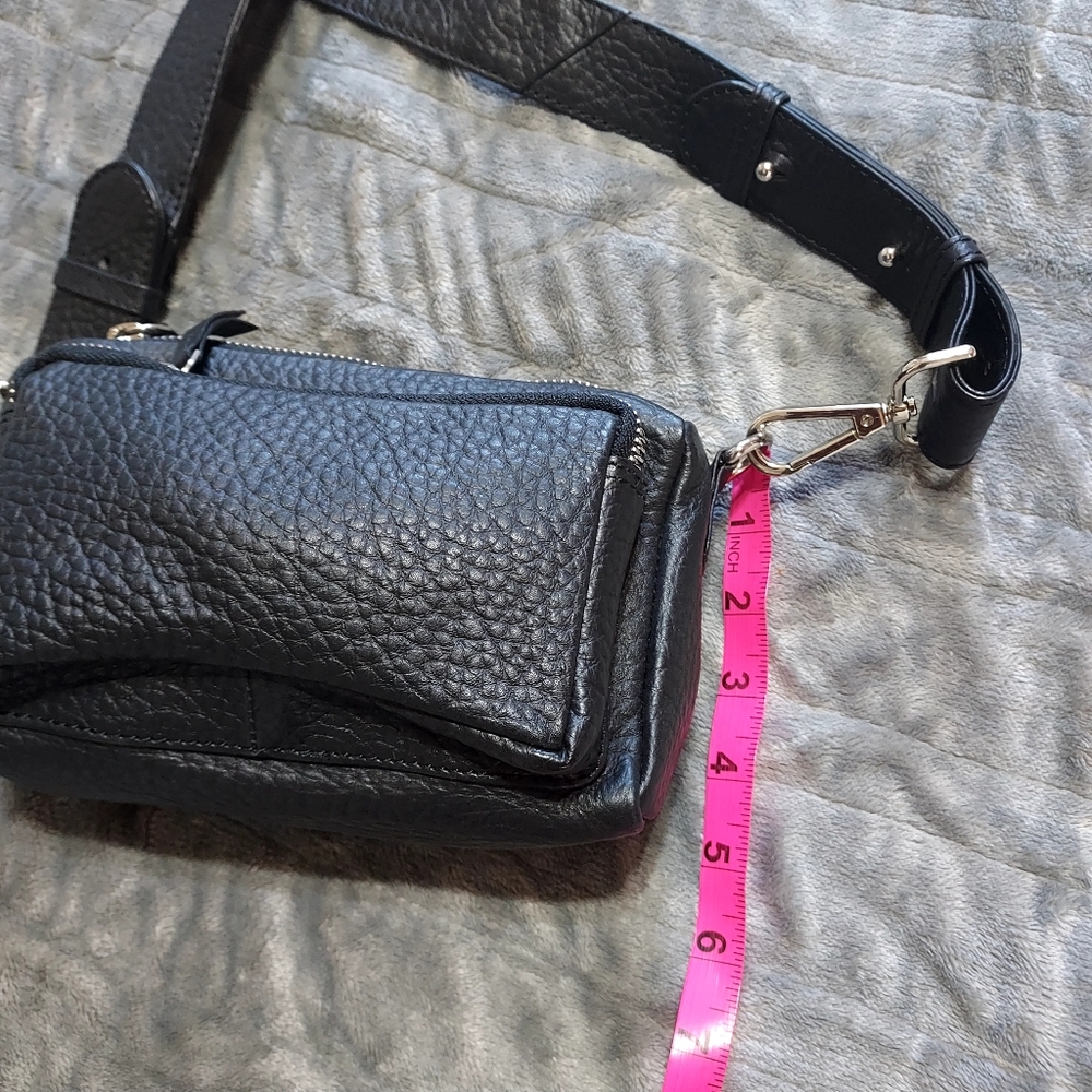 ASOS Black Leather Camera Crossbody Bag - Picture 7 of 13